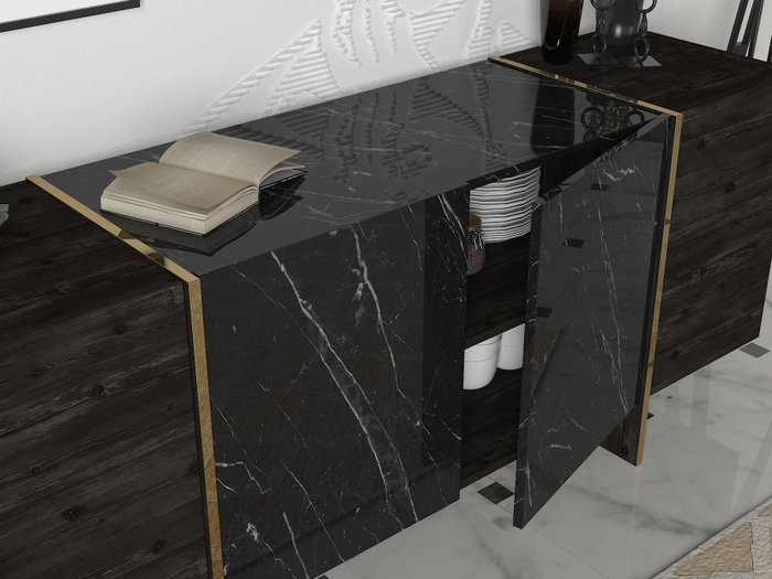 Hanah Home Veyron Negro y Oro Hanah Home Veyron Negro y Oro